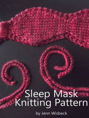 cover image of Sleep Mask Knitting Pattern